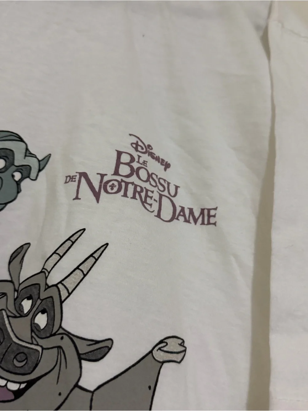 Vintage Disney Hunchback of Notre Dame Le Bossu de Notre-Dame Tee T-Shirt Large